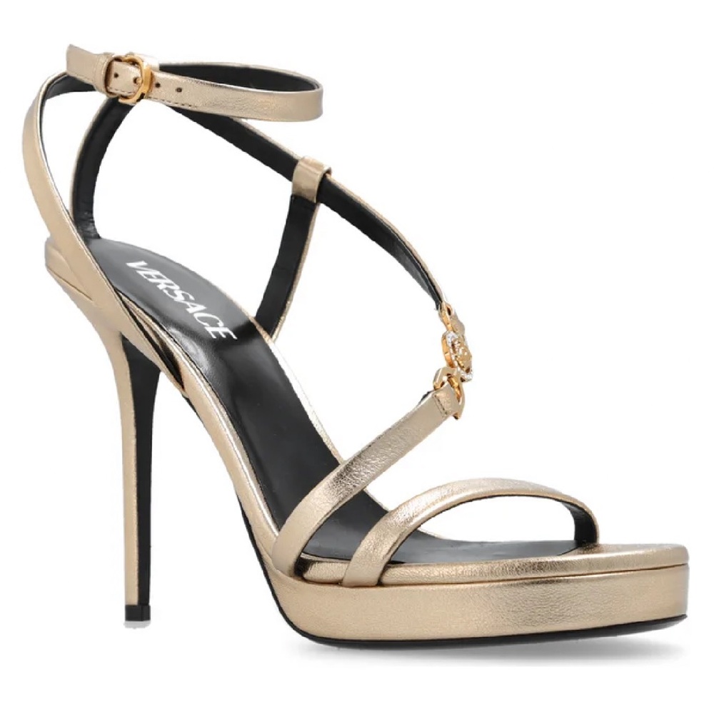 Versace  strap heeled sandals